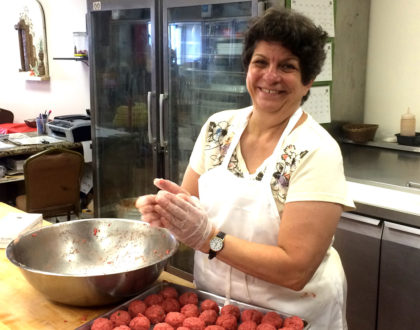 Anne Rolling Homemade Meatballs